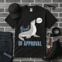 Funny Cute Seal Of Approval Tall T-Shirt