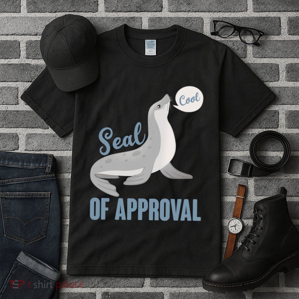 Funny Cute Seal Of Approval Tall T-Shirt