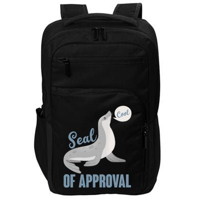 Funny Cute Seal Of Approval Impact Tech Backpack