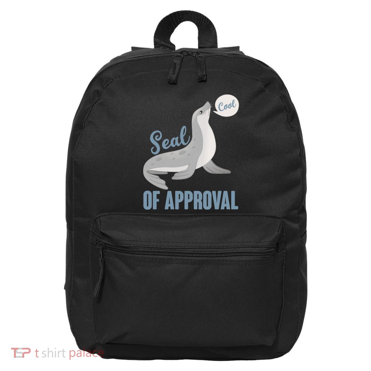 Funny Cute Seal Of Approval 16 in Basic Backpack