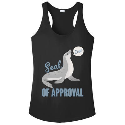 Funny Cute Seal Of Approval Ladies PosiCharge Competitor Racerback Tank