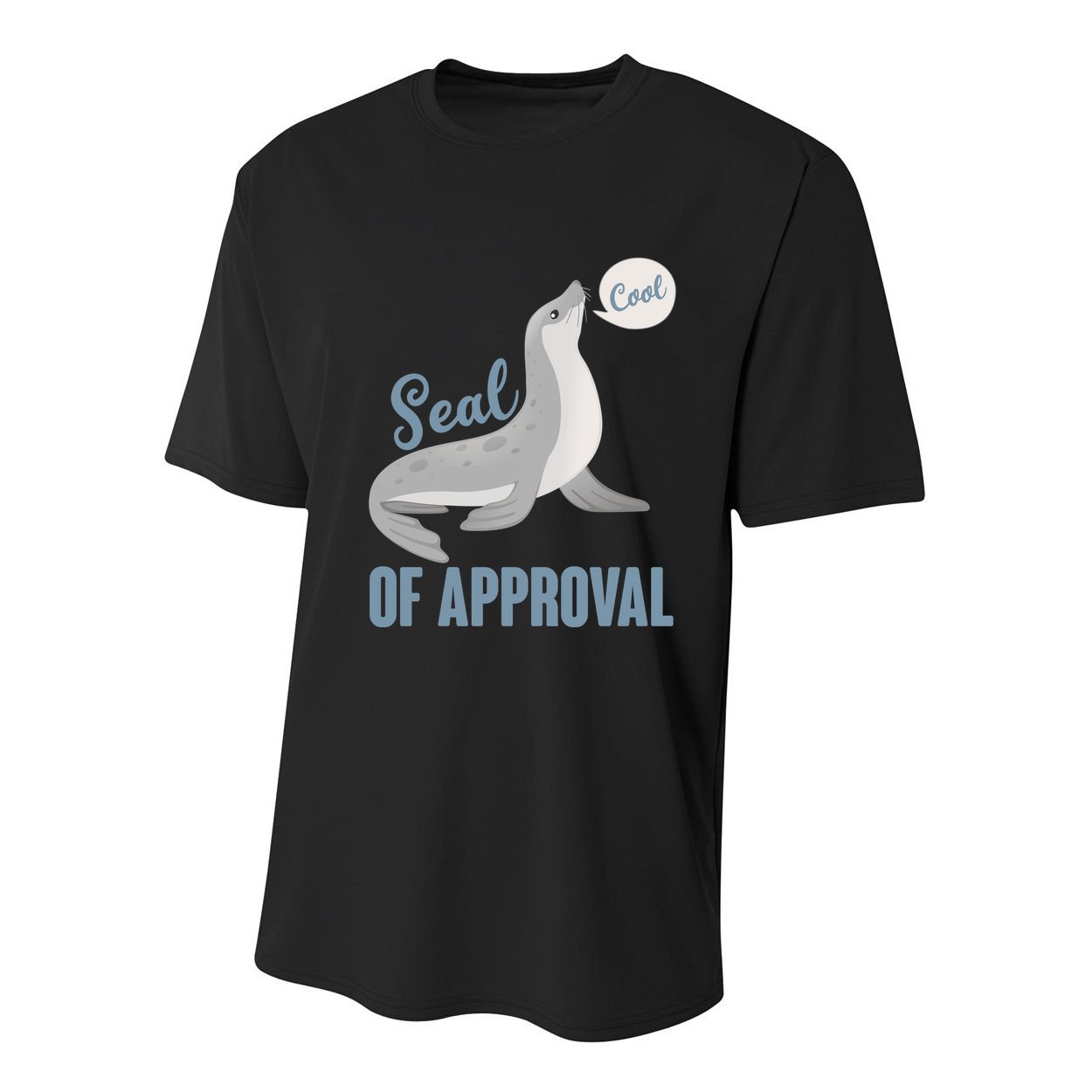 Funny Cute Seal Of Approval Youth Performance Sprint T-Shirt