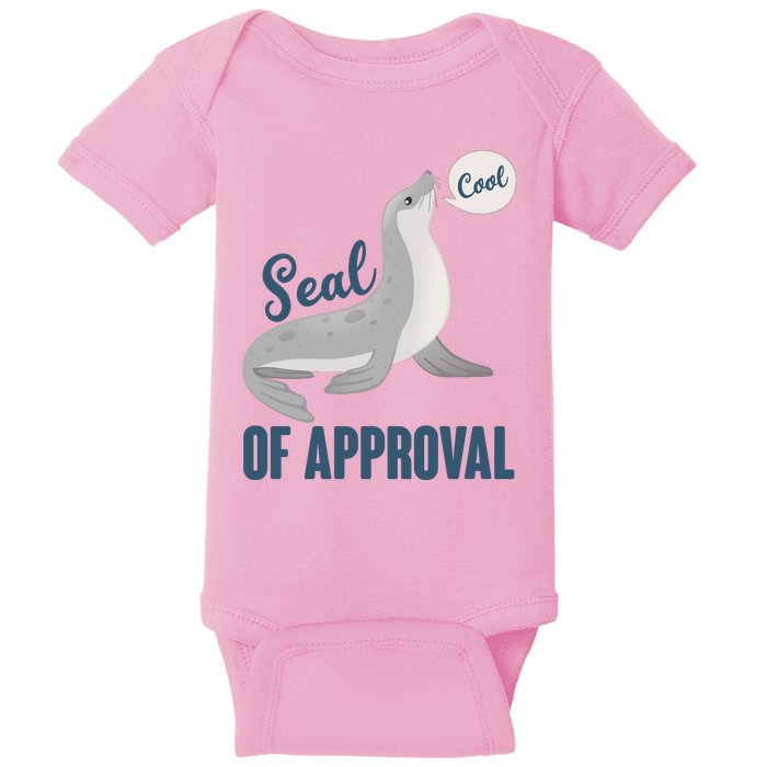 Funny Cute Seal Of Approval Baby Bodysuit