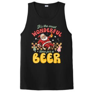 Funny Christmas Santa Claus Ing Beer Wonderful Time Great Gift PosiCharge Competitor Tank