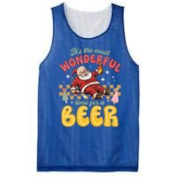 Funny Christmas Santa Claus Ing Beer Wonderful Time Great Gift Mesh Reversible Basketball Jersey Tank