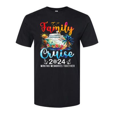 Family Cruise Ship Vacation Trip 2024 Family Cruise Matching Softstyle CVC T-Shirt