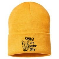 Funny Camel Smile! ItS Hump Day Funny Hump Day Sustainable Knit Beanie