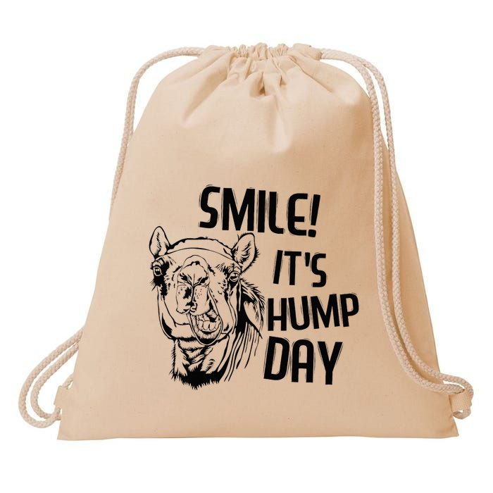 Funny Camel Smile! ItS Hump Day Funny Hump Day Drawstring Bag