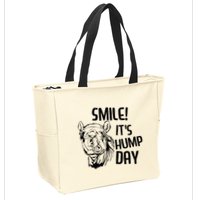 Funny Camel Smile! ItS Hump Day Funny Hump Day Zip Tote Bag