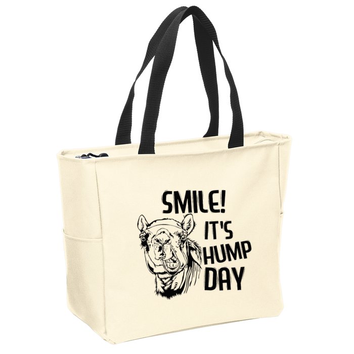 Funny Camel Smile! ItS Hump Day Funny Hump Day Zip Tote Bag