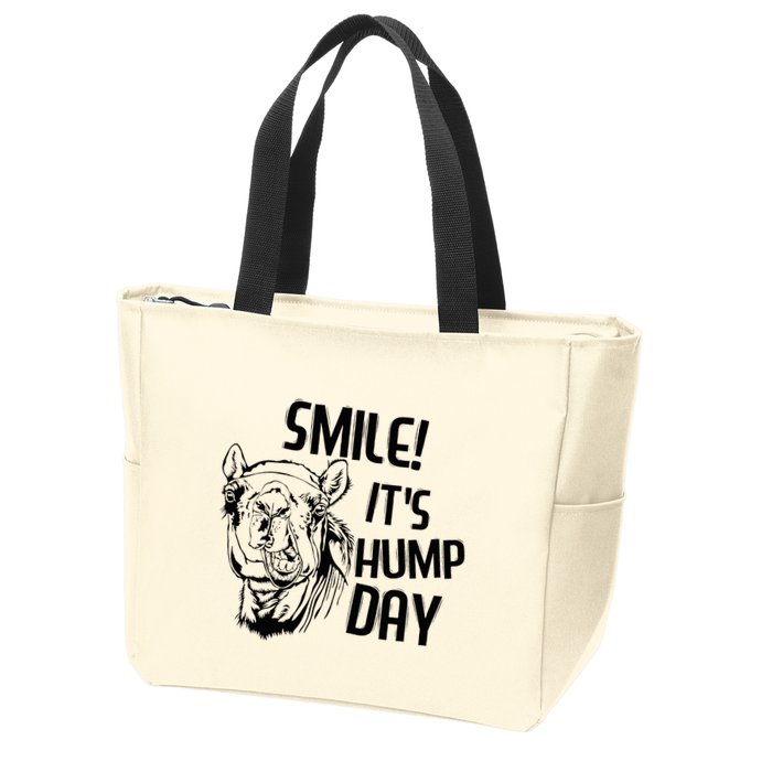 Funny Camel Smile! ItS Hump Day Funny Hump Day Zip Tote Bag