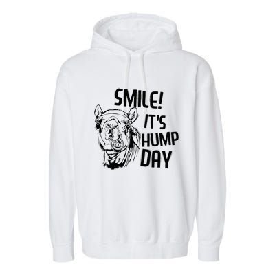 Funny Camel Smile! ItS Hump Day Funny Hump Day Garment-Dyed Fleece Hoodie