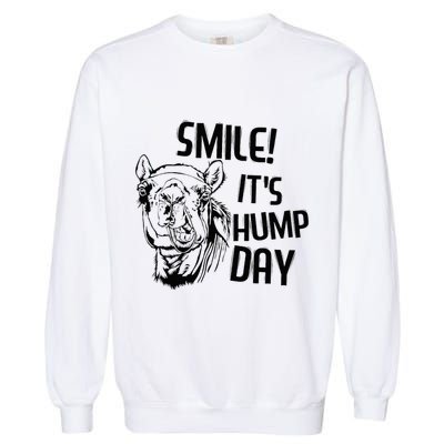 Funny Camel Smile! ItS Hump Day Funny Hump Day Garment-Dyed Sweatshirt