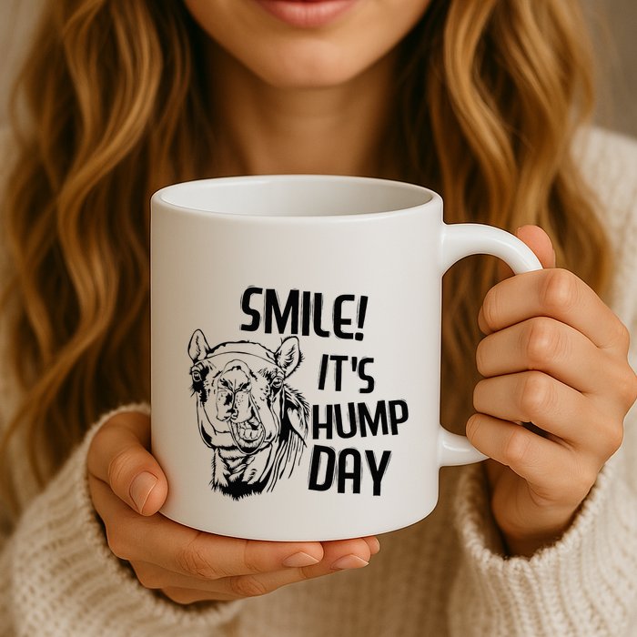 Funny Camel Smile! ItS Hump Day Funny Hump Day Mug