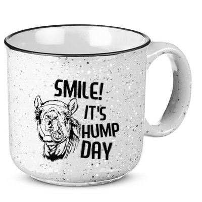 Funny Camel Smile! ItS Hump Day Funny Hump Day 15oz Campfire Ceramic Mug