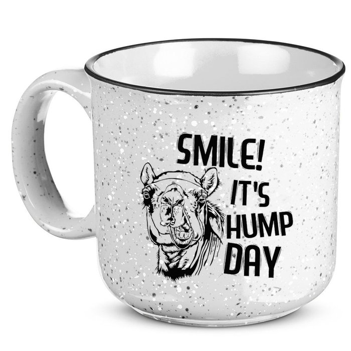 Funny Camel Smile! ItS Hump Day Funny Hump Day 15oz Campfire Ceramic Mug