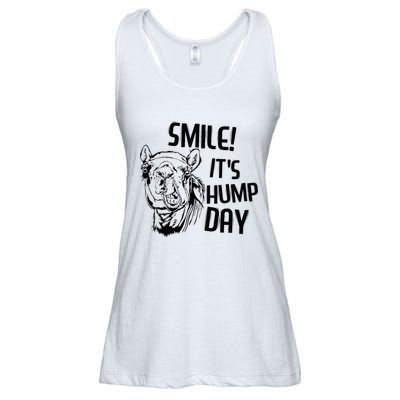 Funny Camel Smile! ItS Hump Day Funny Hump Day Ladies Essential Flowy Tank