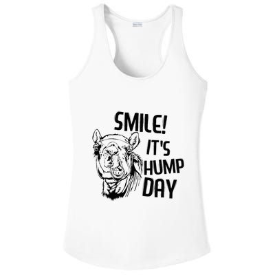 Funny Camel Smile! ItS Hump Day Funny Hump Day Ladies PosiCharge Competitor Racerback Tank