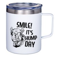 Funny Camel Smile! ItS Hump Day Funny Hump Day 12oz Stainless Steel Coffee Mug