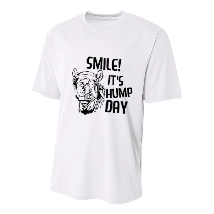 Funny Camel Smile! ItS Hump Day Funny Hump Day Youth Performance Sprint T-Shirt