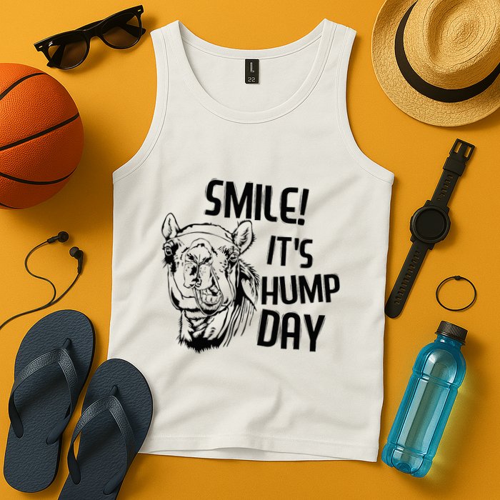 Funny Camel Smile! ItS Hump Day Funny Hump Day Tank Top