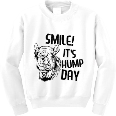 Funny Camel Smile! ItS Hump Day Funny Hump Day Kids Sweatshirt