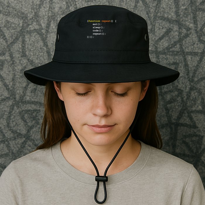 Funny Computer Science Programmer Eat Sleep Code Legacy Cool Fit Booney Bucket Hat