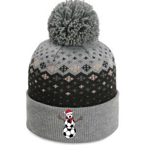 Funny Christmas Soccer Balls Santa Snowman The Baniff Cuffed Pom Beanie