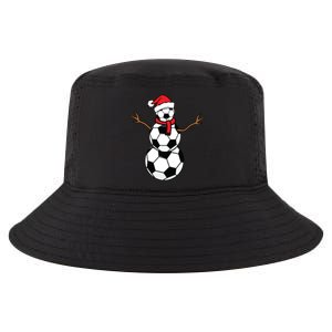 Funny Christmas Soccer Balls Santa Snowman Cool Comfort Performance Bucket Hat