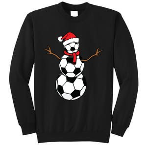 Funny Christmas Soccer Balls Santa Snowman Sweatshirt