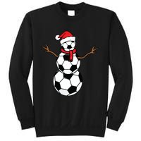 Funny Christmas Soccer Balls Santa Snowman Sweatshirt