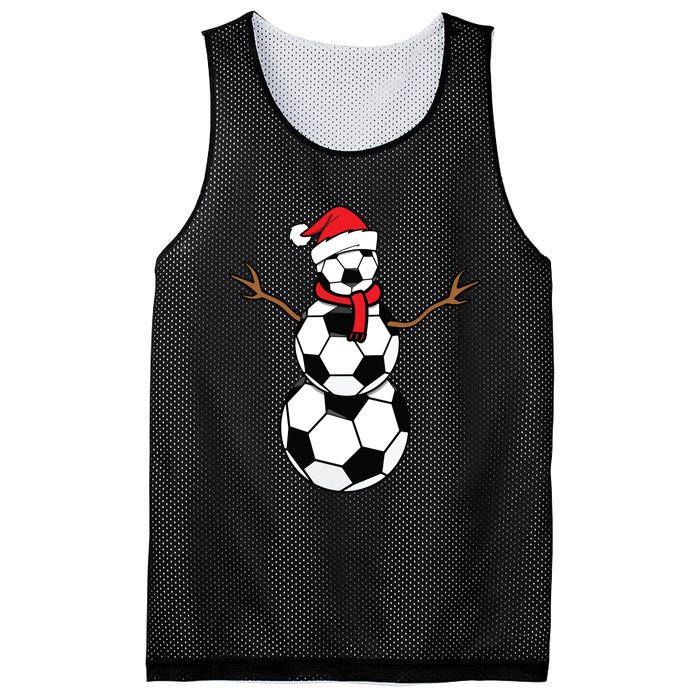 Funny Christmas Soccer Balls Santa Snowman Mesh Reversible Basketball Jersey Tank