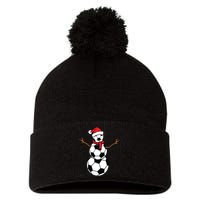 Funny Christmas Soccer Balls Santa Snowman Pom Pom 12in Knit Beanie