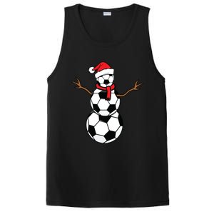 Funny Christmas Soccer Balls Santa Snowman PosiCharge Competitor Tank