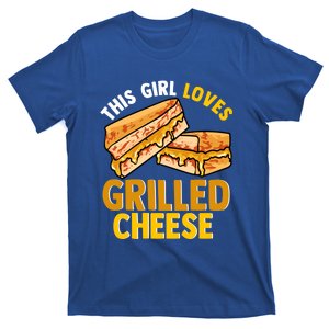 Funny Cheesey Sandwich Women This Girl Loves Grilled Cheese Gift T-Shirt