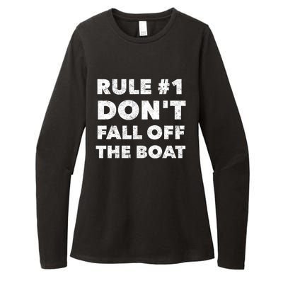 Funny Cruise Ship Yacht Sailing Dont Fall Off The Boat Gift Womens CVC Long Sleeve Shirt