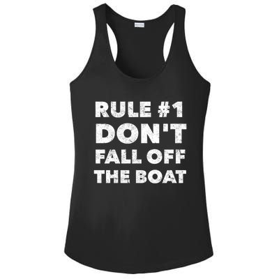 Funny Cruise Ship Yacht Sailing Dont Fall Off The Boat Gift Ladies PosiCharge Competitor Racerback Tank