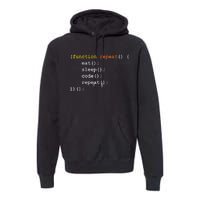 Funny Computer Science Programmer Eat Sleep Code Premium Hoodie