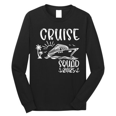 Funny Cruise Squad 2025 Family Matching Holiday Cruise 2025 Family Vacation Long Sleeve Shirt