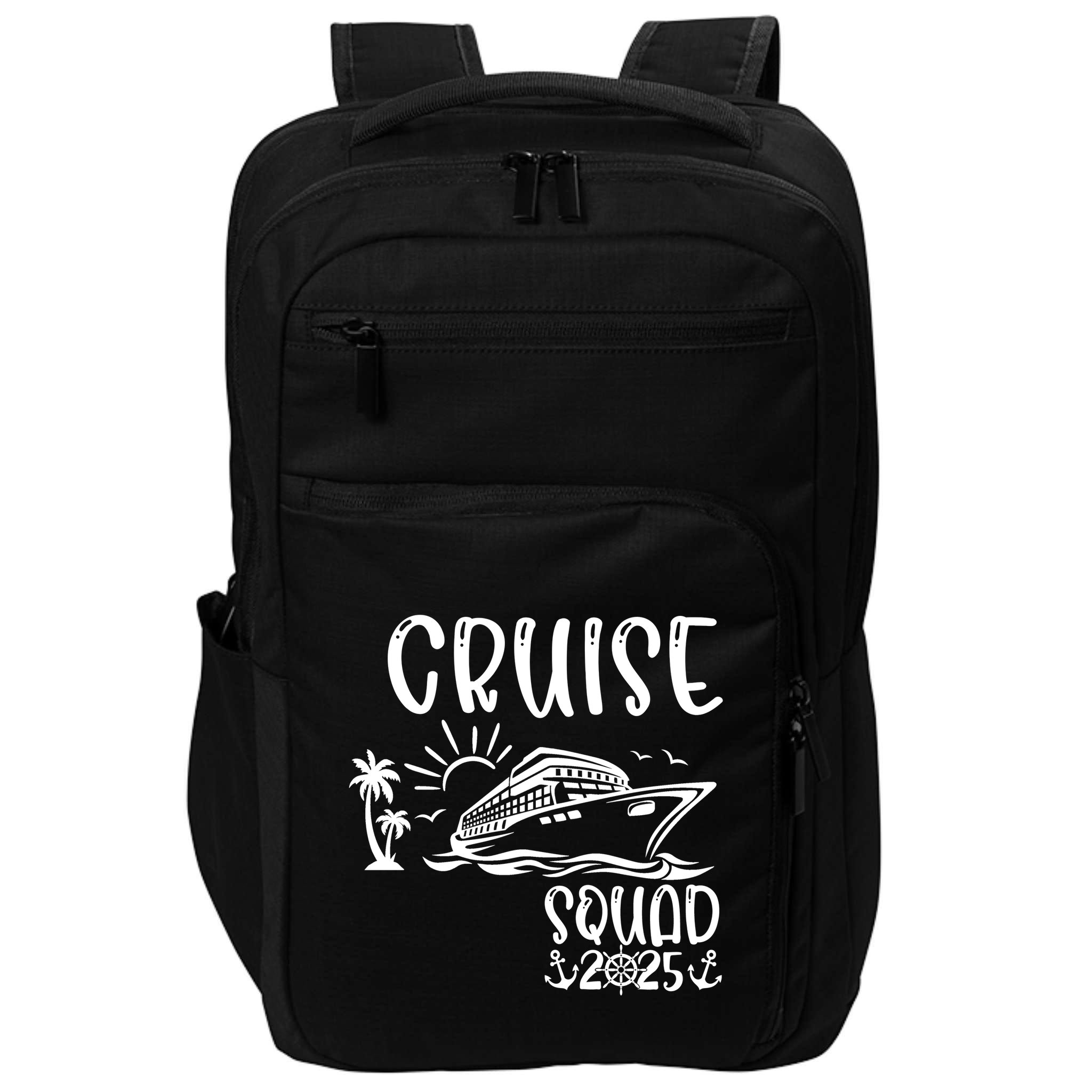 Funny Cruise Squad 2025 Family Matching Holiday Cruise 2025 Family Vacation Impact Tech Backpack