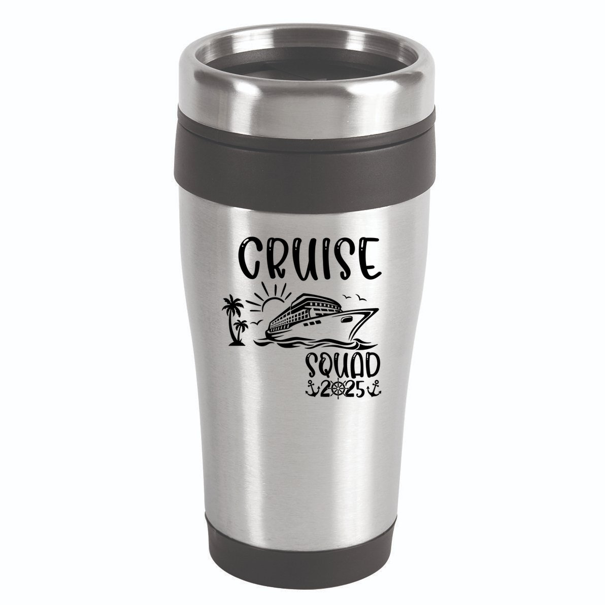 Funny Cruise Squad 2025 Family Matching Holiday Cruise 2025 Family Vacation 16oz Travel Tumbler
