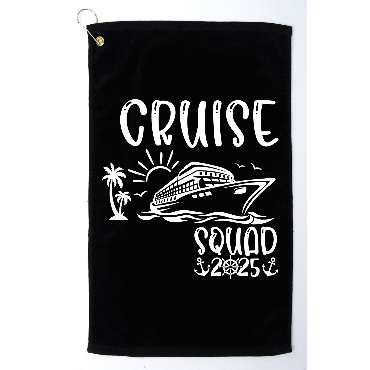 Funny Cruise Squad 2025 Family Matching Holiday Cruise 2025 Family Vacation Golf Towel