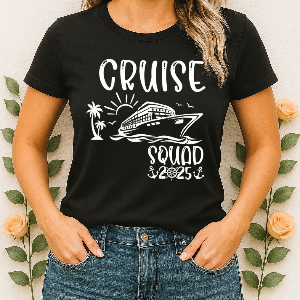 Funny Cruise Squad 2025 Family Matching Holiday Cruise 2025 Family Vacation Womens T-Shirt