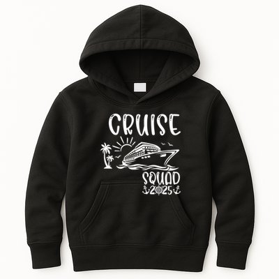 Funny Cruise Squad 2025 Family Matching Holiday Cruise 2025 Family Vacation Kids Hoodie