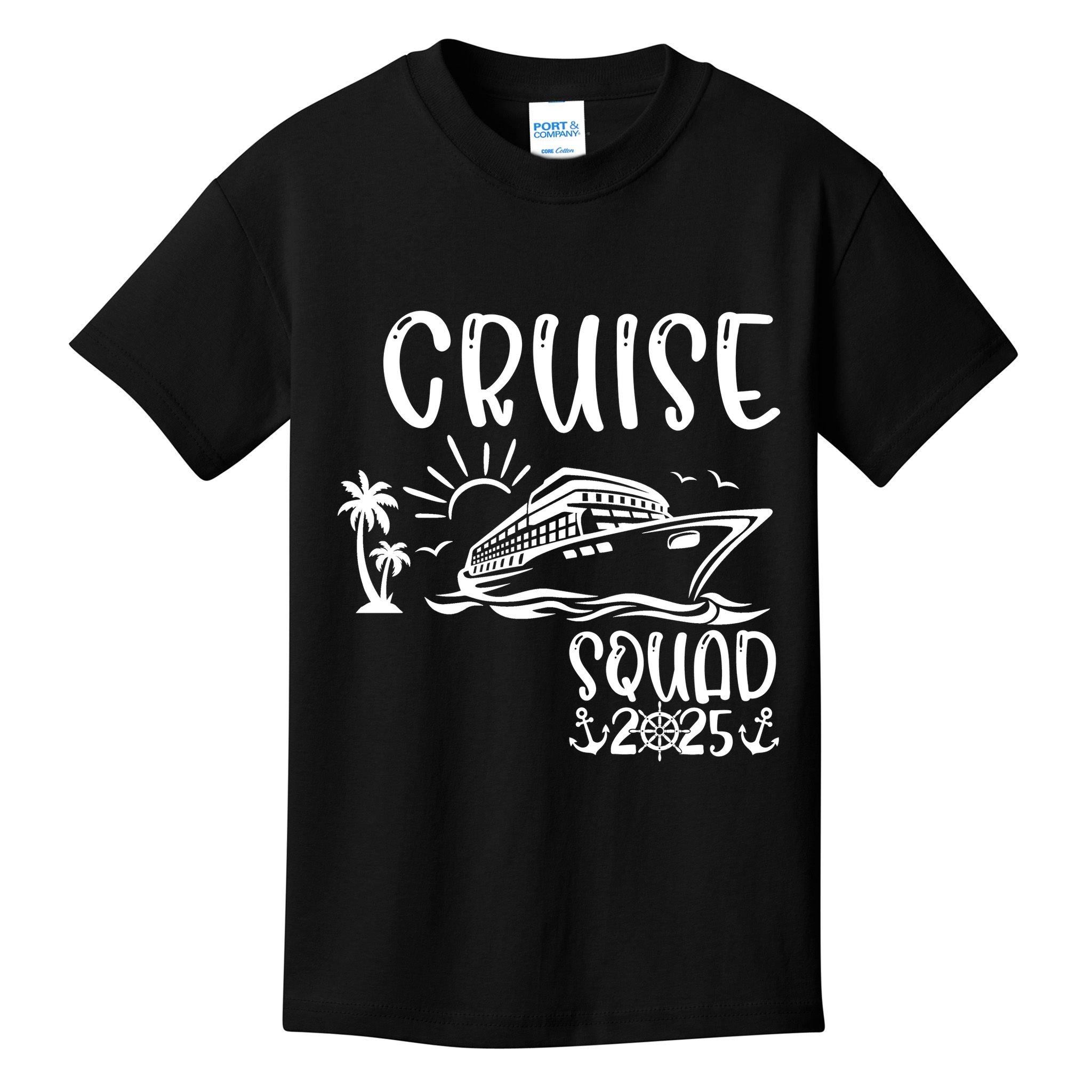 Funny Cruise Squad 2025 Family Matching Holiday Cruise 2025 Family Vacation Kids T-Shirt