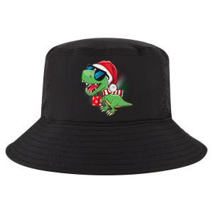 Funny Christmas Santa Trex Dinosaur Cool Comfort Performance Bucket Hat