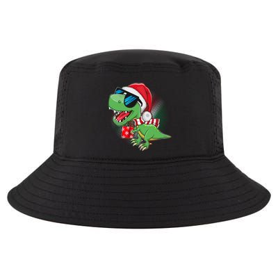 Funny Christmas Santa Trex Dinosaur Cool Comfort Performance Bucket Hat