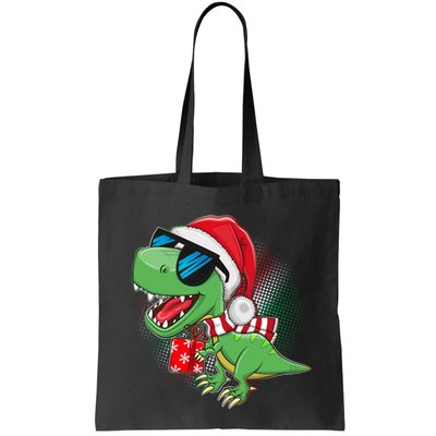Funny Christmas Santa Trex Dinosaur Bag