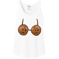 Funny Coconut Summer Coconuts Bra Funny Halloween Summer Ladies Essential Tank