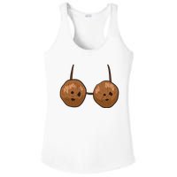 Funny Coconut Summer Coconuts Bra Funny Halloween Summer Ladies PosiCharge Competitor Racerback Tank